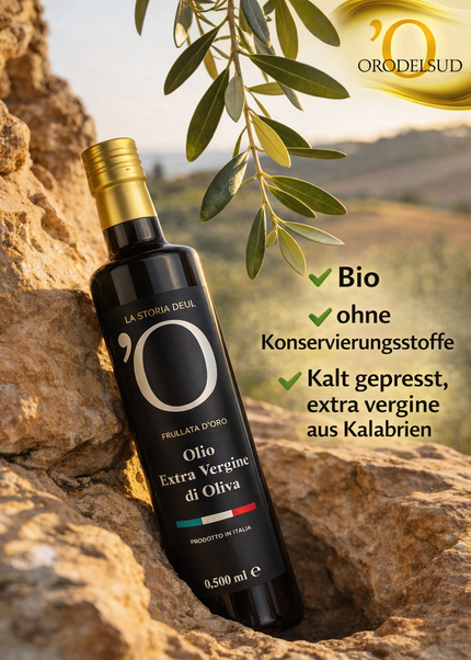 Organic Extra Virgin Olive Oil 500ml from Calabria