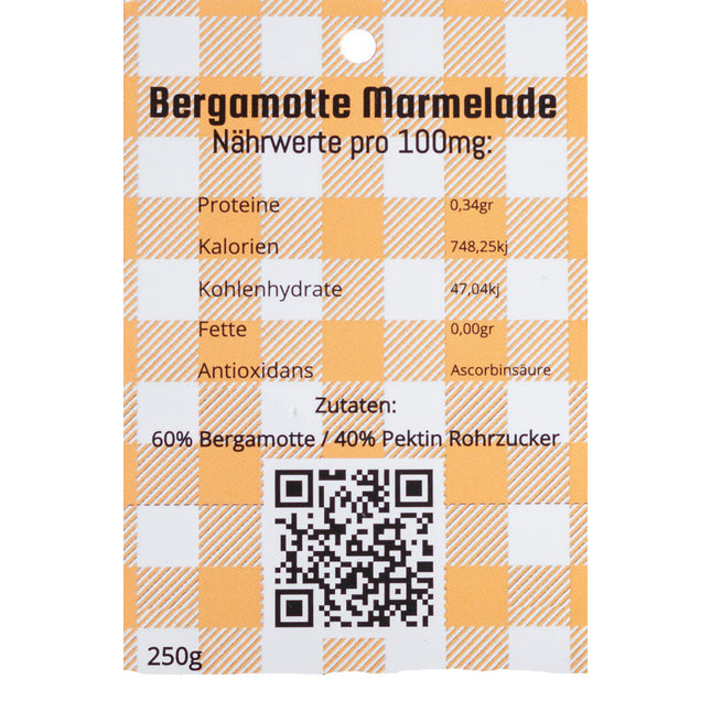 Bio Bergamotte Marmelade 250g