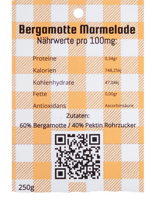 Bio Bergamotte Marmelade 250g