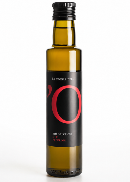 Organic extra virgin olive oil with peppers 250ml