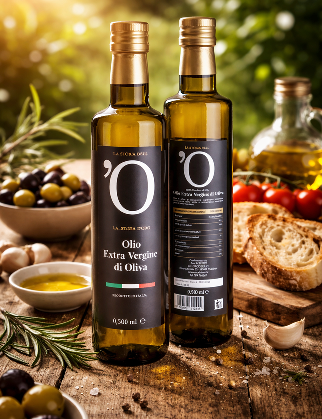 Organic Extra Virgin Olive Oil 500ml from Calabria