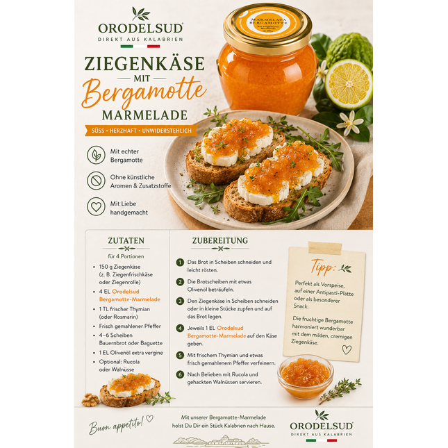 Bergamotte Marmelade 250g