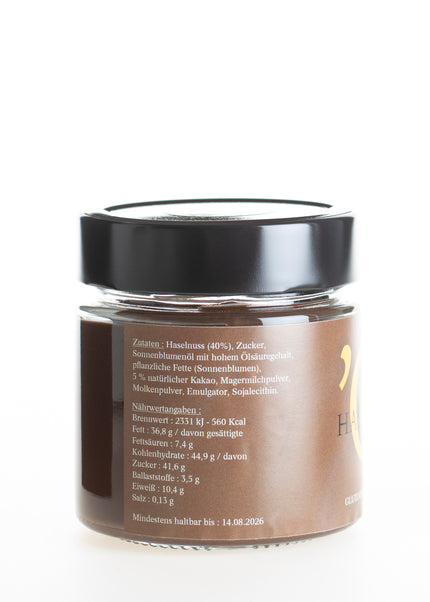 Haselnuss/Kakao Creme 210g aus Kalabrien