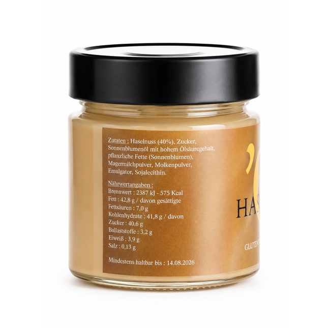 Haselnusscreme aus Kalabrien – vegane Nusscreme, 210 g