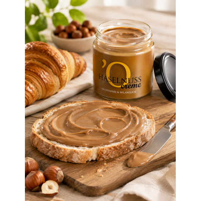 Haselnusscreme aus Kalabrien – vegane Nusscreme, 210 g