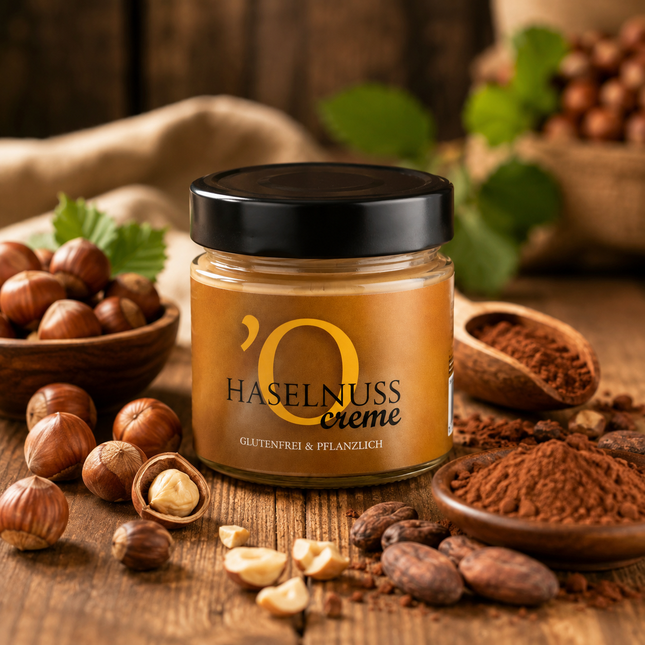 Haselnusscreme aus Kalabrien – vegane Nusscreme, 210 g