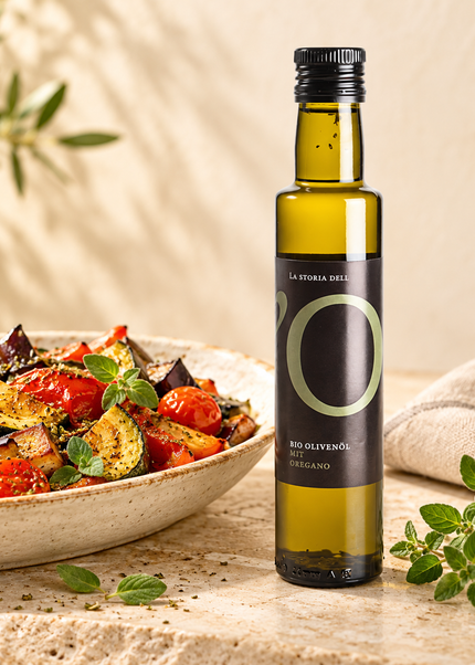 Olivenöl extra vergine mit Oregano aus Kalabrien – 250 ml