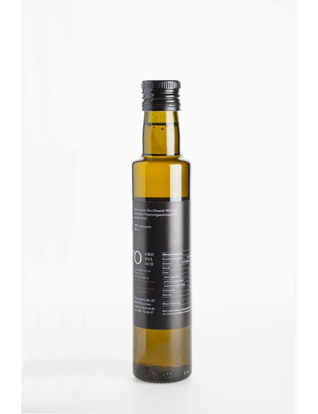 Bio Olivenöl extra virgine mit Peperoni 250ml